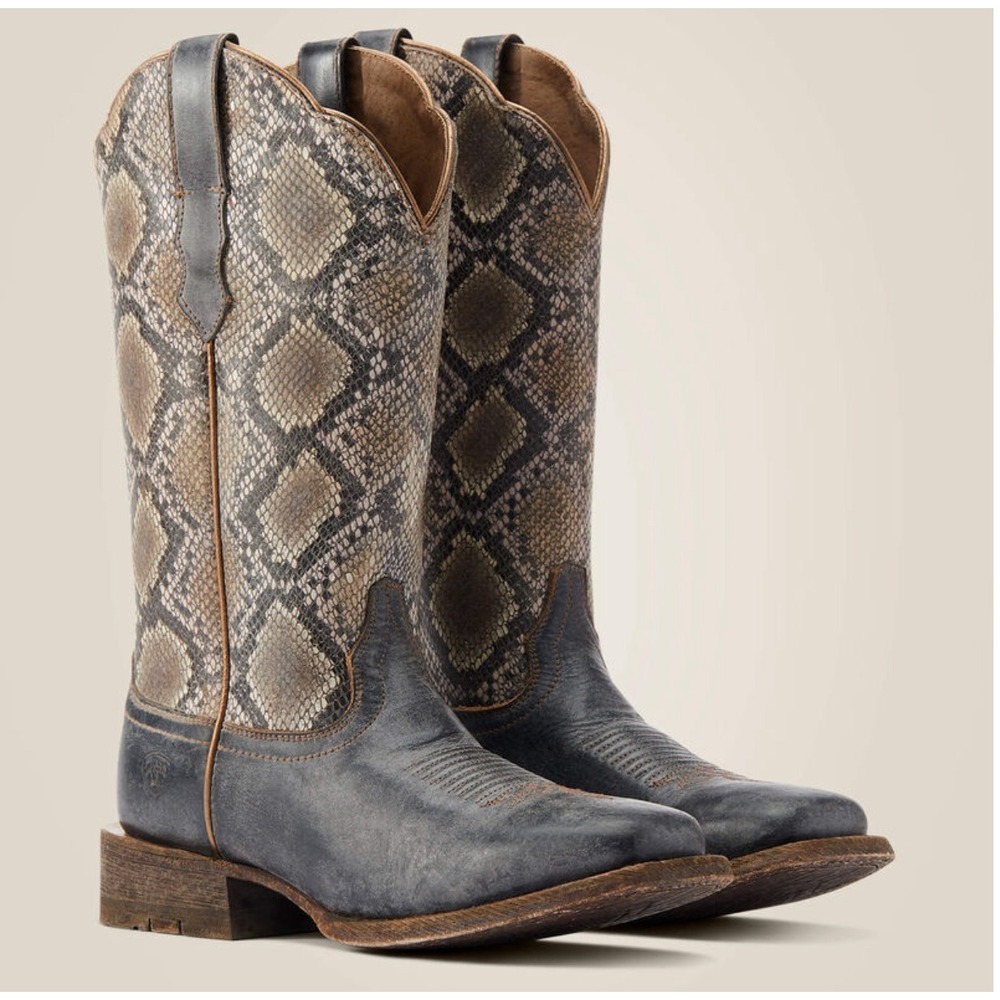 Ariat Womens 7B Frontier Farrah Wide Square Toe Western Boot $300 Retail